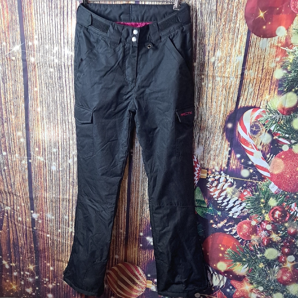 Arctix Women's Black and Pink Snow Pants Size Xs/tp